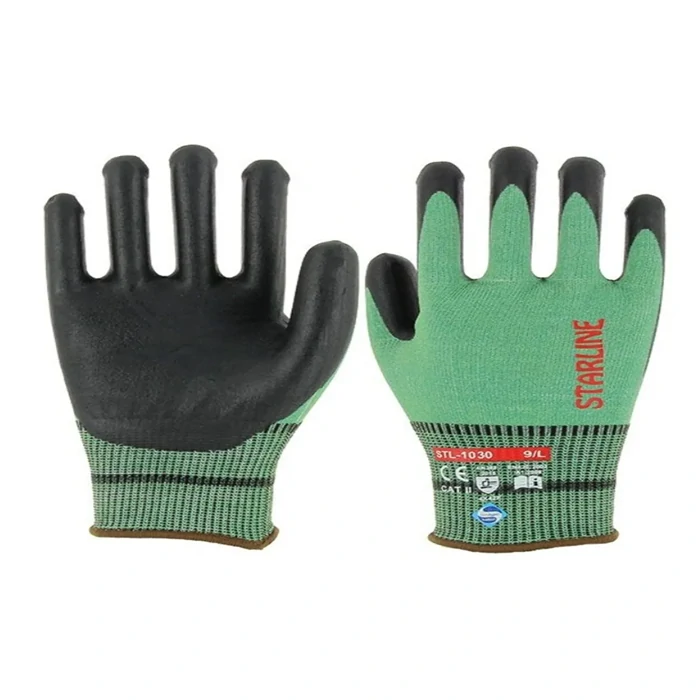 Cut Resistant Nitrile Glove No:10